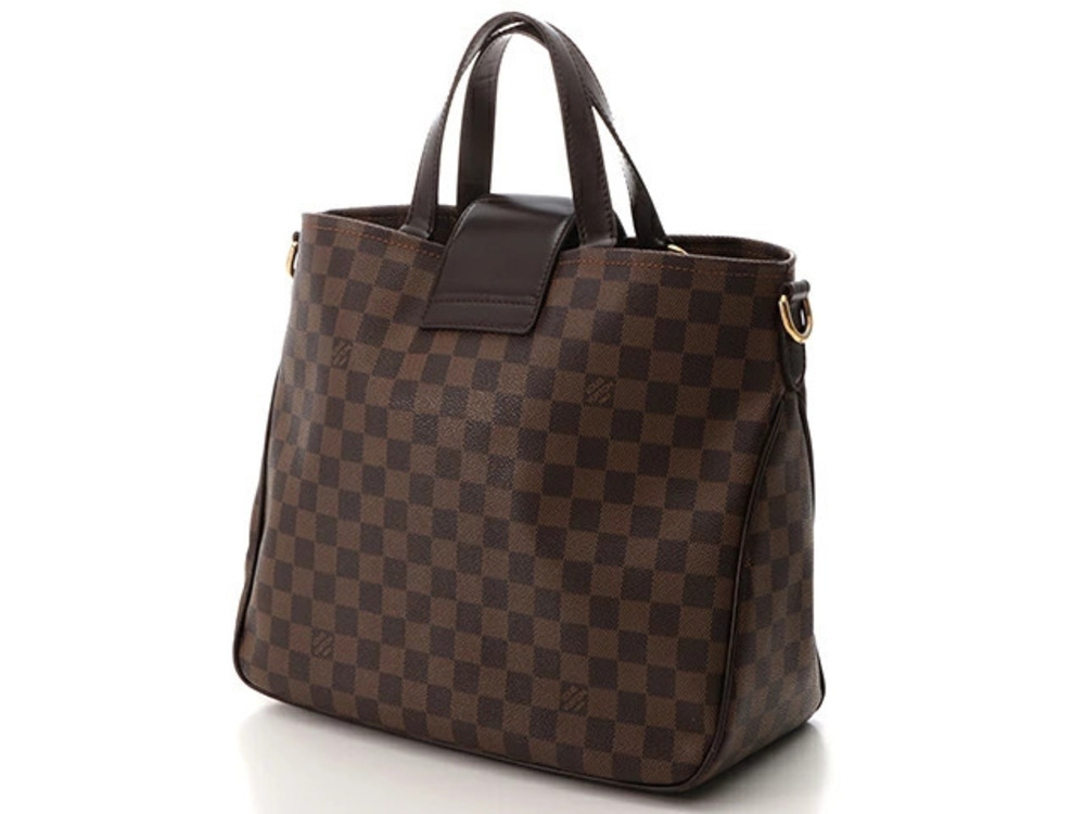 Louis Vuitton Tote Cabas Shoulder Roseberry Bag Damier Brown